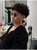 men's/メンズ/スパイキーショート/フェード/ニュアンスパーマ