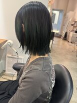 バローチェ(Barouche) 【Barouche/中島綾子】 ハイライト グリーン ボブ 堀江