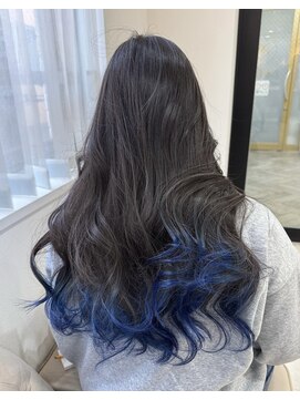 ラピス 名古屋駅前店(Lapis) オーシャンブルー/裾カラー