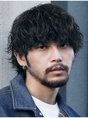 渋谷波巻きパーマ束感ツイストスパイラル無造作メンズパーマ色気