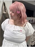 柔らかいペールピンク
