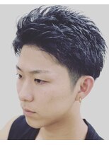 ヤマト(YAMATO)&nbsp;メンズツーブロックアップバングスタイル