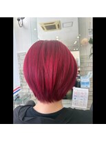 キセイ 幸町店(KISEI) ショートカット/カラー/ブリーチ/ワインレッド