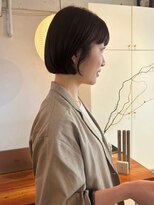 ライン(LINE)&nbsp;ショートボブ/切りっぱなしボブ/似合わせカット