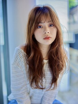 エムスラッシュ アヴェダ 自由が丘(M.SLASH AVEDA) 無造作ロング/リラクシーカール/顔まわりレイヤー/自由が丘