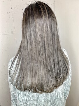 オーロ 西大寺店(ORO) バックシルエット【3Dカラー】【ホワイトグレージュ】