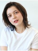 ハイライトカラーで透け感外国人風カラーウルフ2 Yamaki Ayako