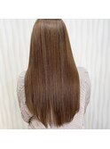ロングレイヤー×ミルクティーベージュ×グラデーション