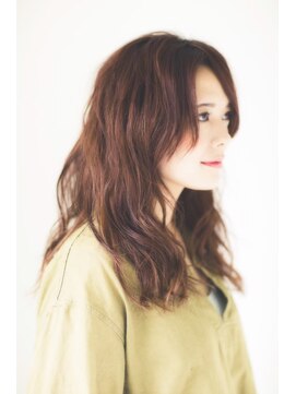 クート(ku-to) ロングウェーブにイルミナカラー×白髪染め&ヘッドスパも◎