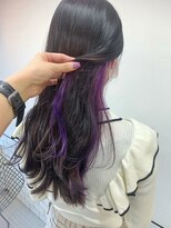 エマエコル(Emma ecole)&nbsp;Emma ecole インナーカラー イヤリングカラー パープル  by.木村