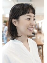 イーズ(e's) 【e's中目黒美容室】大人の揺らぎミディアム×ワイドバング