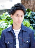アップバング×メンズ髪型×マッシュ×黒髪 20代30代40代