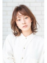 パノラ 立川(PANOLA)&nbsp;ひし形シルエット/外ハネスタイル/ピンクベージュ