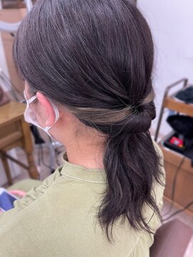 アーシェ 横浜店(A'SHE) ［A'SHE］イヤリングカラー　グレージュ　束細め