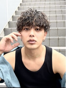 アソビ 表参道(ASOBI) ツイストスパイラルパーマ　刈り上げマッシュ