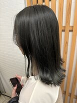 ヘアカロン 熊本本店(Hair CALON)&nbsp;カーキグレージュダブルカラーインナーカラーハイライトベージュ