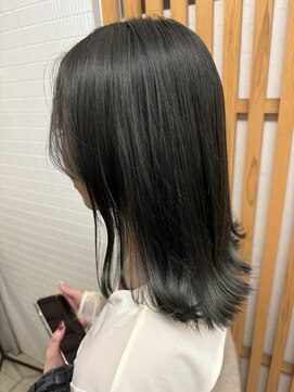 ヘアカロン 熊本本店(Hair CALON) カーキグレージュダブルカラーインナーカラーハイライトベージュ