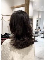 シアン 矢場町店(CYAN.)&nbsp;直毛さんにオススメなパーマ×ミディアムウェーブヘア