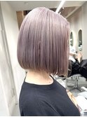 ミルクティーベージュダブルカラーインナーカラーハイライト