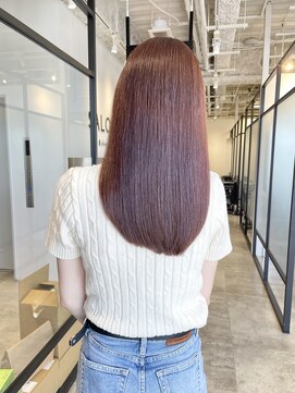 サロウィン 池袋(SALOWIN) ブリーチなしペールレッド × 髪質改善 #171