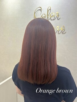 カラークチュール(Color Couture) デザインカラー/レイヤーカット/オリーブベージュ/ウエットヘア