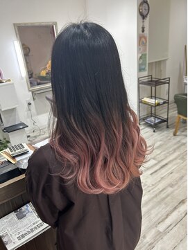 スパーク(SPARK) グラデーション裾カラー