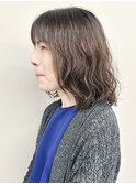 ＊くせ毛カットふわふわボブディナチュラルパーマボブ30代40代1