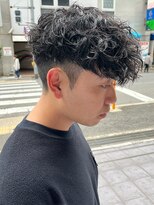 エルマーク 天王寺(L-MARK)&nbsp;スペインカールスパイラルパーマツイストパーマフェード短髪