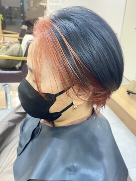 ランプ(Lamp) くびレイヤーグレーベージュニュアンスカラー白髪染め白髪ぼかし