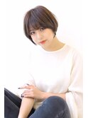 20代30代40代50代ボブルフネビージュ小顔ワンレンショート
