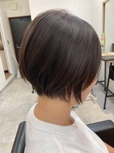 エルプラスヘアー 平尾店(L+hair) （40代）ショートボブ【トリートメントでくせ毛改善】
