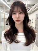 韓国ヘア/くびれ巻き/ヨシンモリ/小顔カット/イメチェン