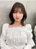 くびれヘア/顔周り/韓国/カラー/レイヤーカット/前髪/錦糸町ボブ