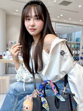 ミンクス 銀座店(MINX) 【MINX】顔周り似合わせカット＋デザインカラーベージュ_銀座