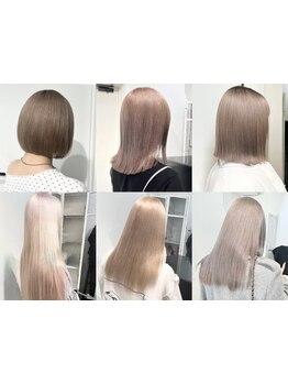 高発色＋艶髪カラーを実現！あなただけのスタイルが叶う！ハイライト/ダブルカラーも人気*