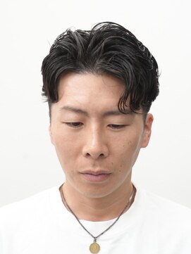 メンズカット×色気パーマ 