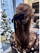 エアー 銀座タワー(AIR)&nbsp;【藤岡】柔らか質感リボンアレンジ