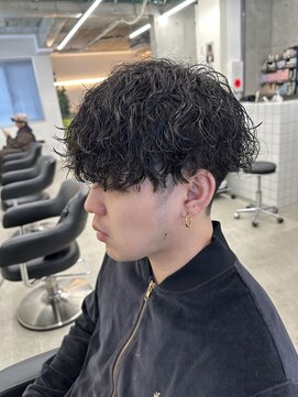 ツーブロックメンズ波巻ツイストスパイラルパーマ札幌駅大通駅