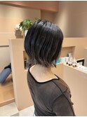 外ハネボブ×アッシュベージュ