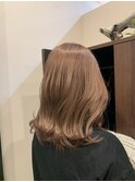 Wカラーで作るピンクベージュ