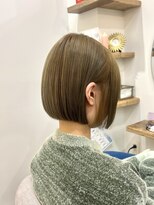 シアアルン 新小岩店(SHEER alun)&nbsp;シフォンマットベージュ/ミニボブ