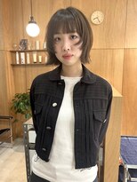 パークホワイト 代官山(PARK White)&nbsp;パーマボブ暗めミルクティーベージュブリーチ暗めピンクベージュ