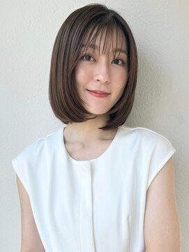 カバーヘア 上尾西口店(COVER HAIR) レイヤーボブ/ダークアッシュ×髪質改善/艶髪20代30代p上尾