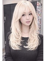 アフューズバイストゥー(Vfuse by StueW)&nbsp;ロングレイヤー4→/ブリーチ/ダブルカラー/ハイライト/エクステ