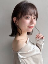 リヤン 表参道(lyann)&nbsp;イメチェン前髪ピンクベージュ外ハネボブa