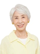 えがお美容室&nbsp;【えがお美容室】白髪を楽しむ！大人世代のエレガントショート