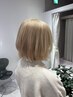 白髪ぼかしブリーチ♪白髪の方もブリーチで綺麗に♪成増ダブルカラー