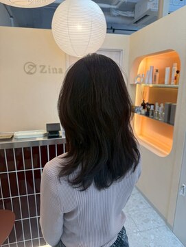 ジーナ  札幌大通(Zina) 髪質改善＊ワンホンレイヤー＊韓国風＊暗めカラー＊Zina札幌大通