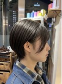 大人ショート/ショートヘア/ショートカット/白髪ぼかし