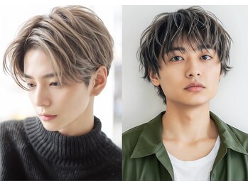メンズエーバイフー 江坂(Men's A BY WHO)の写真/【江坂】《メンズカット+カラー+眉カット¥5000》第一印象◎"今っぽ"爽やかフェイスで清潔感&好印象が叶う